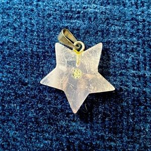 Light Pink Quartz Semi Precious Stone Pendant New